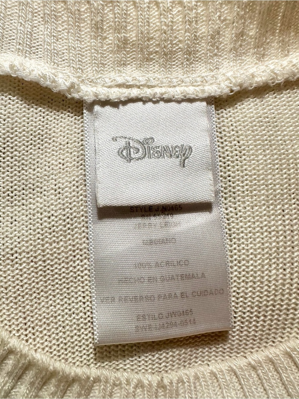 Disney Cream Mickey Graphic Knit Sweater - Picture 4 of 5